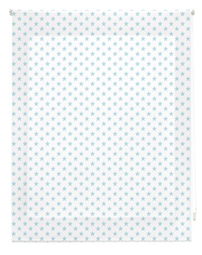blindecor Stars Rollo, Stoff, Türkis, 100 x 180 cm blindecor Stars Rollo, Stoff, Türkis, 100 x 180 cm von Blindecor