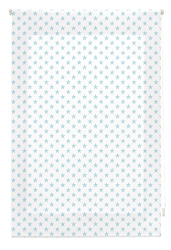 blindecor Stars Rollo, Stoff, Türkis, 110 x 180 cm blindecor Stars Rollo, Stoff, Türkis, 110 x 180 cm von Blindecor