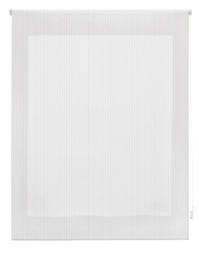 blindecor Streifen Rollo, Stoff, Grau, 140 x 180 cm von Blindecor