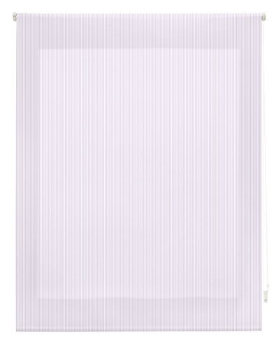 blindecor Streifen Rollo, Stoff, Lila, 100 x 180 cm von Blindecor