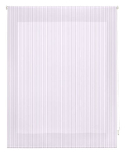 blindecor Streifen Rollo, Stoff, Lila, 160 x 250 cm von Blindecor