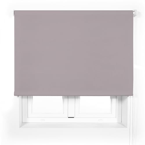 Blindecor Transparentes Premium-Rollo nach Maß | Pastellviolett | Rollo 90 x 165 cm (Breite x Höhe), Stoffgröße 87 x 160 cm, lichtdurchlässig, 38 mm Rohr, widerstandsfähiger und eleganter von Blindecor