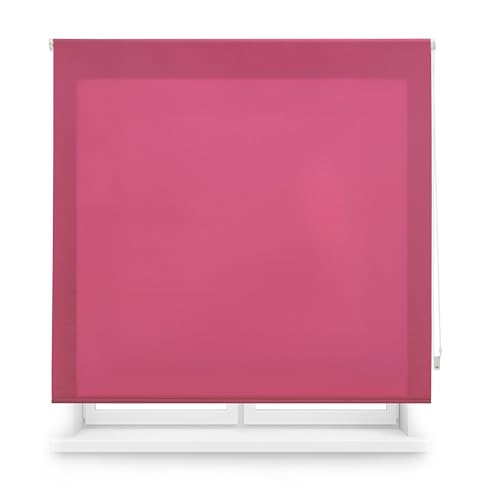 Blindecor Transparentes Rollo nach Maß | Rollo nach Maß | Farbe Lila | 150 x 250 cm (Breite x Höhe) Stoffgröße 147 x 245 cm | lichtdurchlässiges Rollo für Fenster von Blindecor