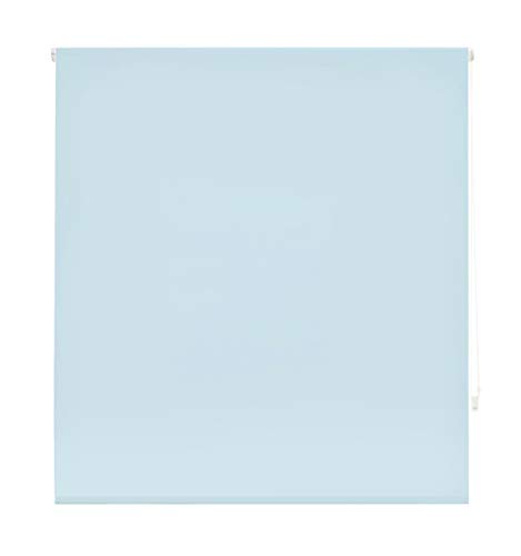Blindecor Ara | Lichtdurchlässiges Rollo | Hellblau | 90 x 175 cm (BxH) | Stoffgröße 87 x 170 cm | Rollos für fenster von Blindecor