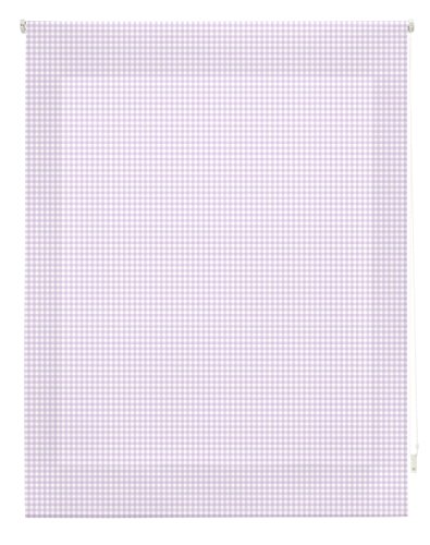 blindecor Vichy Rollo, Stoff, Lila, 120 x 180 cm von Blindecor