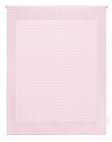 blindecor Vichy Rollo, Stoff, Pink, 130 x 180 cm von Blindecor