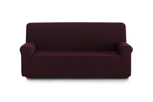 blindecor Picasso Schutzhülle aus elastischem Sofa 3 Sitzer, Stoff 90x170x100 cm rot von Blindecor