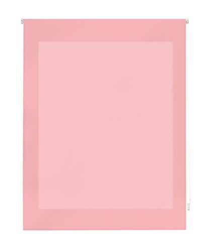 Uniestor Liso | Rollo lichtdurchlässig - Rosa, 140 x 175 cm (BxH) | Stoffgröße 137 x 170 cm. Lichtdurchlässiges rollo für fenster von Uniestor