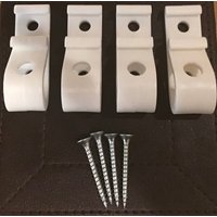 4 X Weiße P-Clips Kinderkette Sicherheitsclip/Gerät Für Vorhänge/Blinds Ketten/Schnüre/Kordeln 4Er Pack von Blindrepairsonline