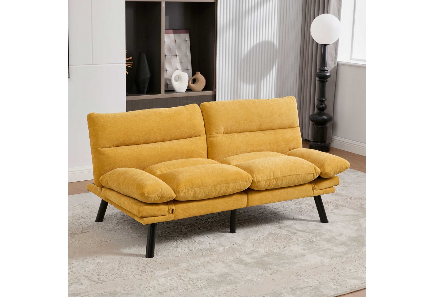 BlingBin 2-Sitzer Chenille-Zweisitzer, Verstellbares 2-Sitzer-Sofa aus Mikrofaser mit ergonomischer Rückenlehne 1 Teile, Schlafsofa für Paare, ideal zum Entspannen, Lesen und Fernsehen BlingBin 2-Sitzer Chenille-Zweisitzer, Verstellbares 2-Sitzer-Sofa aus Mikrofaser mit ergonomischer Rückenlehne 1 Teile, Schlafsofa für Paare, ideal zum Entspannen, Lesen und Fernsehen von BlingBin