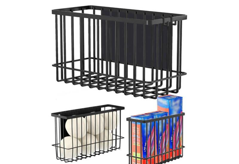 BlingBin Ablageelement Magnetisches Kühlschrankregal Seitenregal Küchenregal Gewürzregal, 1er Set 1-tlg., Kühlschrankregal-Organizer kompaktes Design, Halter mit Haken, schwarz BlingBin Ablageelement Magnetisches Kühlschrankregal Seitenregal Küchenregal Gewürzregal, 1er Set 1-tlg., Kühlschrankregal-Organizer kompaktes Design, Halter mit Haken, schwarz von BlingBin