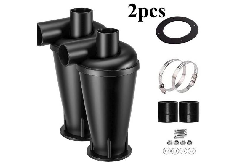 BlingBin Absauganlage Hocheffizienter Zyklonstaubsaugerfilter, Pulverstaubsammler, (2er set, 2-tlg., 2 Stück), mit 2 Adapter für Schlauch von BlingBin
