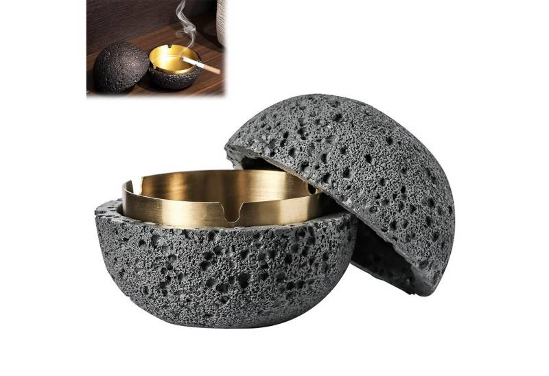 BlingBin Aschenbecher Tragbarer windgeschützter Aschenbecher für den Außenbereich von BlingBin