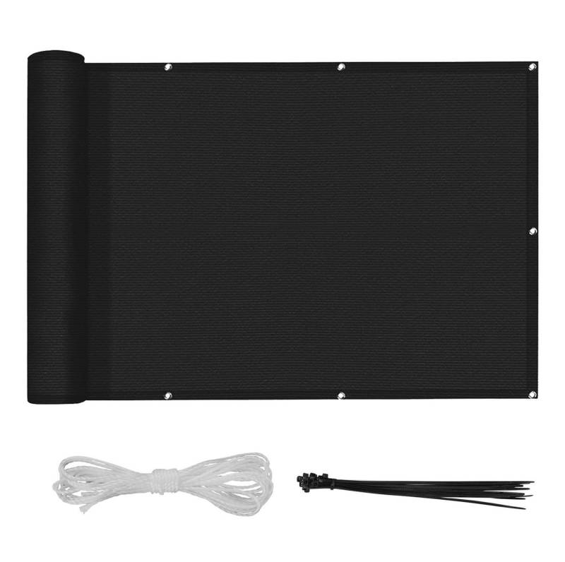 BlingBin Balkonsichtschutz Balkon Sichtschutz 0.9x6m UV-Schutz Wind und wetterfest (1 Set, 19-St) Privatsphäre zu schützen,Hochwertige Materialien von BlingBin