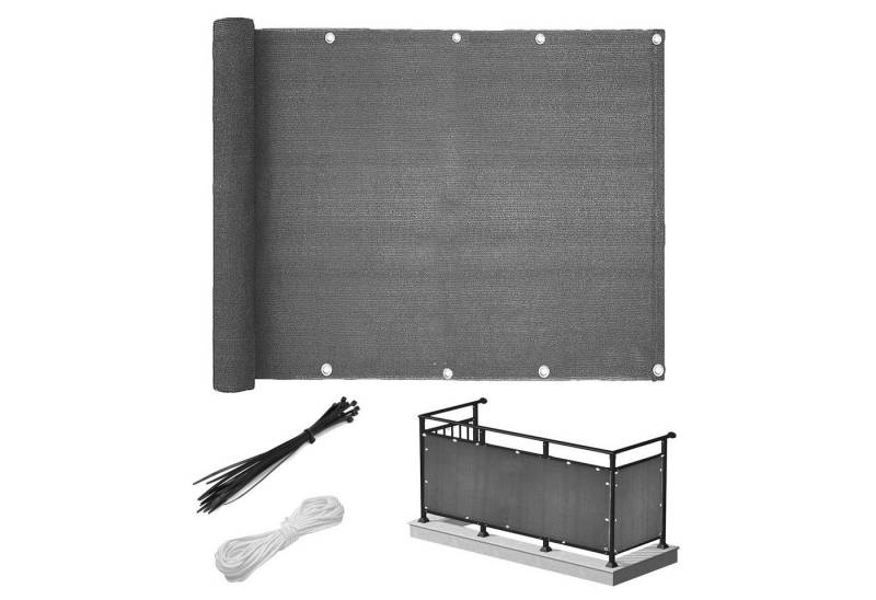 BlingBin Balkonsichtschutz Balkon Sichtschutz 0.9x6m UV-Schutz Wind und wetterfest (1 Set, 19-St., 90 x 600cm) Privatsphäre zu schützen,Hochwertige Materialien von BlingBin