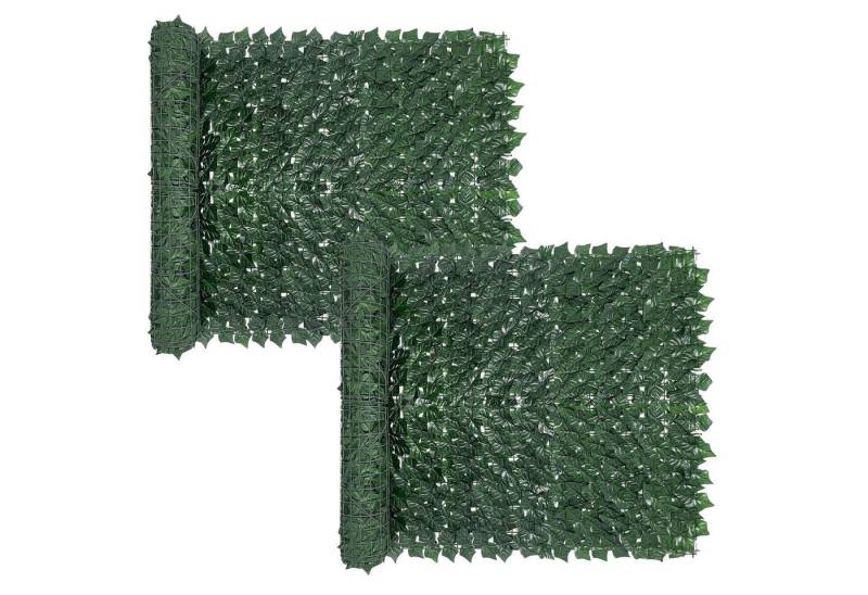 BlingBin Balkonsichtschutz Künstliche Efeu Garten Sichtschutz Hecken Zaun (2er Set, 2-St., 2 Stück) Plastikpflanzen Deko für Balkon Gartenhecken Zuhause Grün 1m x 3m von BlingBin
