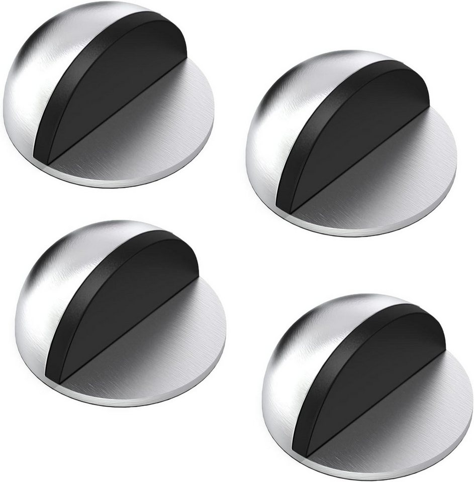 BlingBin Bodentürstopper 4 Stück Selbstklebender Türstopper Edelstahl Wandschutz Türpuffer (1 Set, 4 St., 17*5*3 cm), ist stark, robust,das den Trittschall effektiv reduzieren von BlingBin