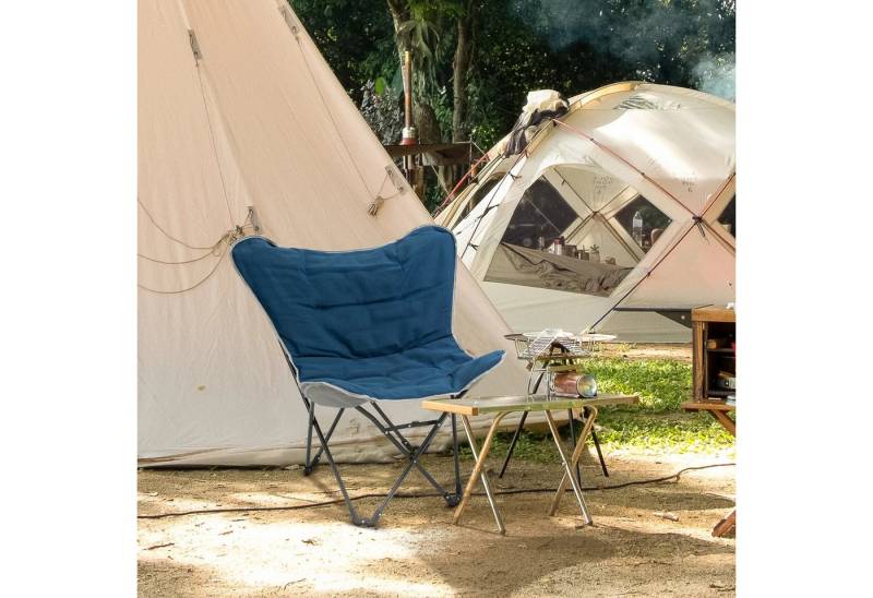 BlingBin Campingstuhl Hängematte Campingstuhl Faltbar Gartensessel (1 Stück, 1 St), Klappsessel mit Tasche bis 120kg Belastbar von BlingBin