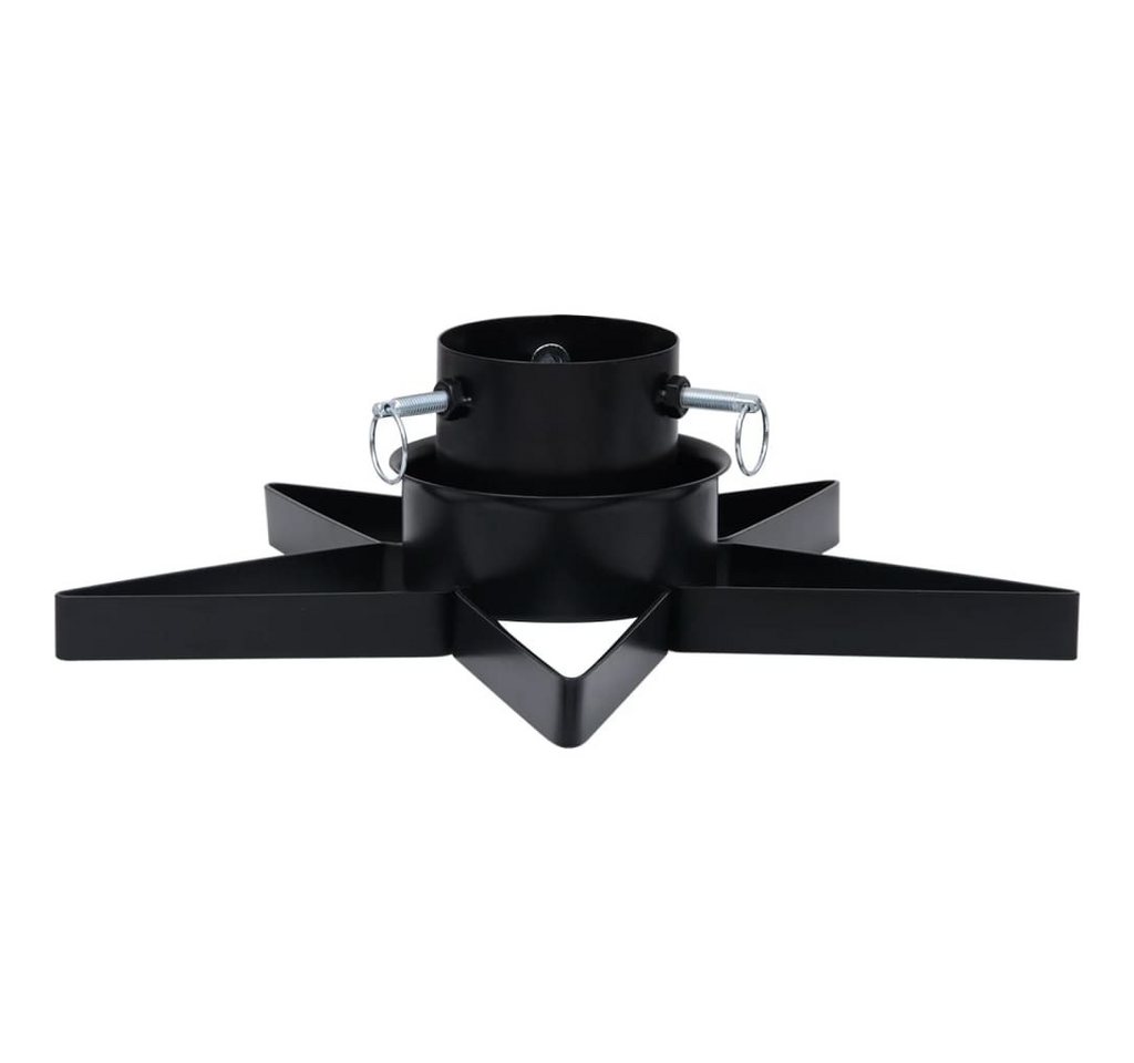 BlingBin Christbaumständer Weihnachtsbaumständer, Passend für Einen Echten Baum (1er Set, 1-tlg., Wasserbehälter-Fassungsvermögen: 0,9 L), Geeigneter Stammdurchmesser: 35-85 mm, Schwarz, 47x47x13,5 cm von BlingBin