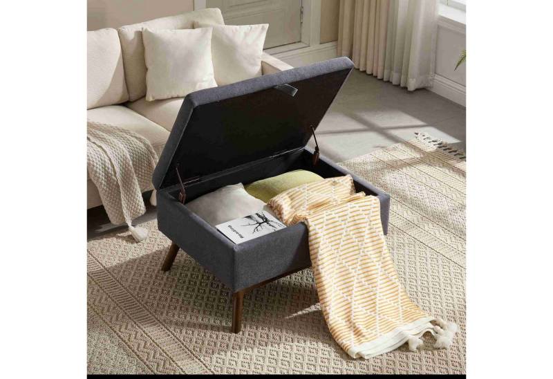 BlingBin Couchtisch mit Stauraum als Ablagebank Steigbügel Schuhbank (1er Set, 1-St., 80x59x45cm), geeignet für Wohnzimmer, Eingangsbereich von BlingBin