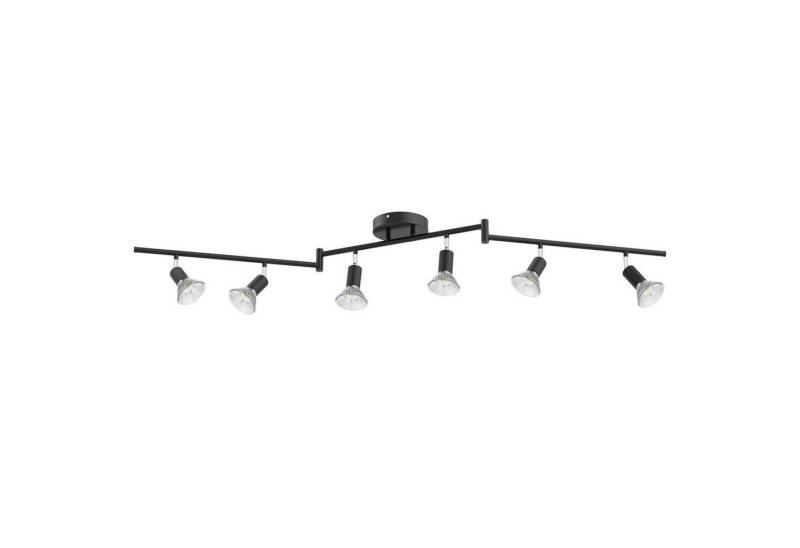 BlingBin Deckenleuchten Deckenstrahler LED Deckenlampe Schwenkbar Spotleuchte Schwarz, 330° Schwenkbar, ohne Leuchtmittel, Glühbirne nicht enthalten, 1 Flammig LED Strahler Deckenleuchte GU10 für Wohnzimmer Flur von BlingBin