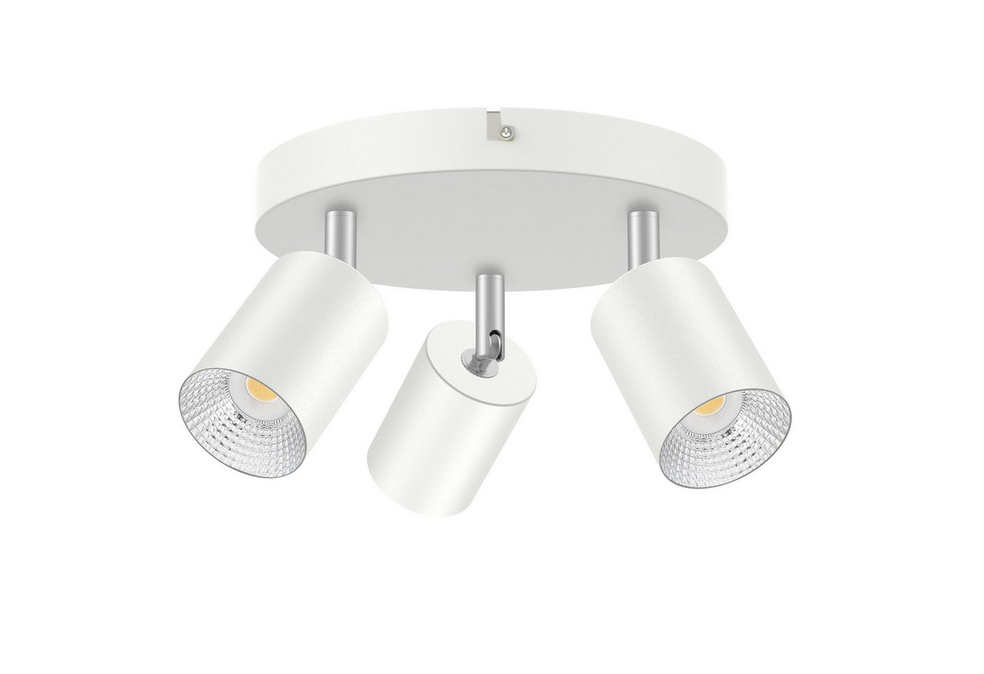 BlingBin Deckenstrahler Led Deckenleuchte GU10 - Wandstrahler 270° Schwenkbar Spotlight, drehbar und schwenkbar, ohne Leuchtmittel, Ohne Leuchtmittel, 3 Flammig Strahler Deckenlampe Spot für Wohnzimmer, Flur, Küche von BlingBin