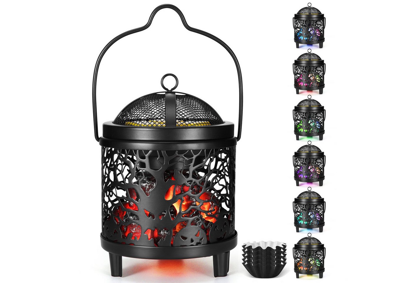 BlingBin Duftlampe Elektrische Duftlampe, Candle Warmer Lamp Wachsschmelzer für Zuhause (1er Set, 1 St., 1 Stück), Kamin Duftlampe mit Elektrische Heizplatte für Schlafzimmer, Büro von BlingBin