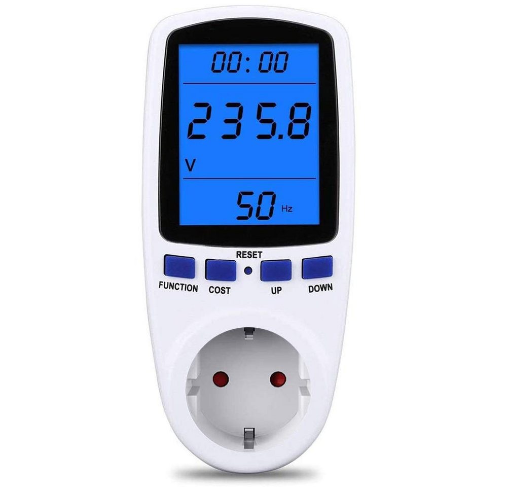 BlingBin Energiekostenmessgerät Stromverbrauchsmesser Strommessgerät Smarter Steckdose Stromzähler, 1er Set, 1-tlg., 1x Leistungsmesser, Stromkostenmessgerät Stromverbrauchszähler Messgerät Leistungsmesser BlingBin Energiekostenmessgerät Stromverbrauchsmesser Strommessgerät Smarter Steckdose Stromzähler, 1er Set, 1-tlg., 1x Leistungsmesser, Stromkostenmessgerät Stromverbrauchszähler Messgerät Leistungsmesser von BlingBin
