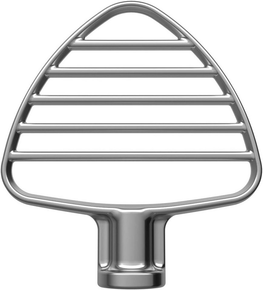 BlingBin Flexibler Flachrührer Edelstahl Flach Schlägel Klinge für KitchenAid 4,5-5 Quart, Zubehör für K45SS, K45, KSM1, KSM100, KSM110, KSM120, KSM15, KSM16, KSM75, KSM90, KSM8, KSM105GBCER (nicht für 5 QT Bowl-Lift) Mixer), Kippkopf Standmixer - stabiles Mischzubehör von BlingBin