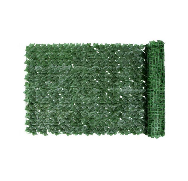 BlingBin Gartenzaun Künstliche Efeu Hecke Sichtschutz, 0.5x 3 M Balkon Sichtschutz Efeu, (1er Set, 1-St., 20 x Kabelbindern), Sichtschutz Balkon Blätter Sichtschutz Künstliche Hecke, grün von BlingBin