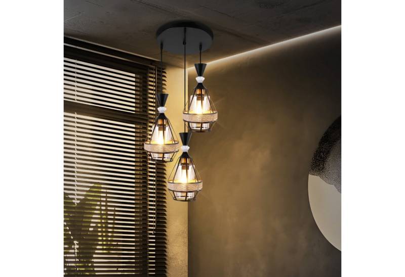 BlingBin Hängeleuchte Moderne Kücheninsel Beleuchtung 3 flammige Pendelleuchte, DIY, ohne Leuchtmittel, DIY, Esszimmer Küche Metall Kronleuchter, E27, ohne Leuchtmittel von BlingBin