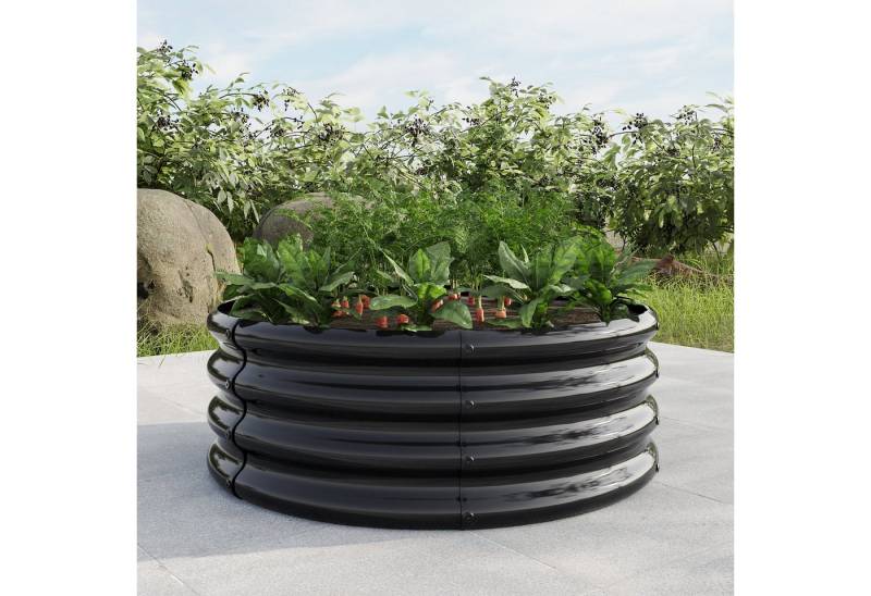 BlingBin Hochbeet Verzinkt erhöhte Gartenbett, Pflanzer erhöhte Gartenbetten im Freien (1er Set, 1 St., 1.5ft X 1.5ft), erhöhte Gartenbetten für Gartenbau Gemüse, Früchte, Blumen von BlingBin