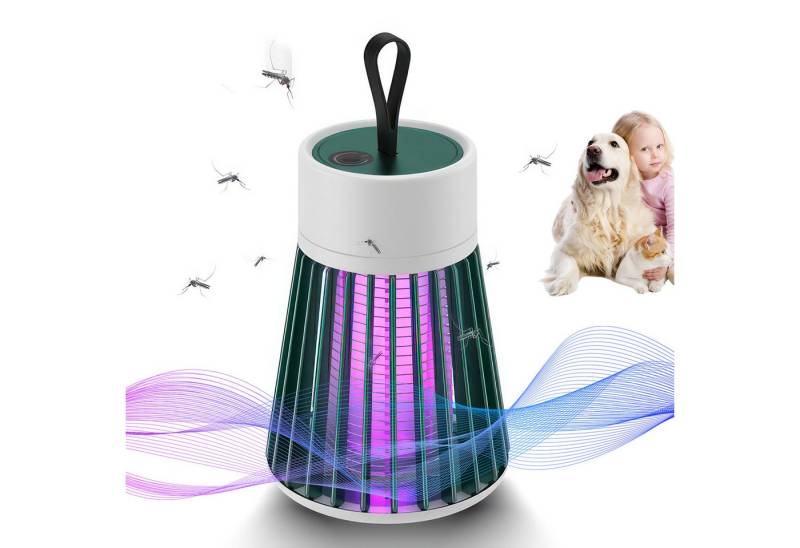 BlingBin Insektenvernichter Mückenfalle Elektrisch, Mückenlampe Akku, Fliegenfalle Elektrisch USB, Elektrischer Insektenlampe Innen/Außen, Insektenfalle UV Lampe von BlingBin