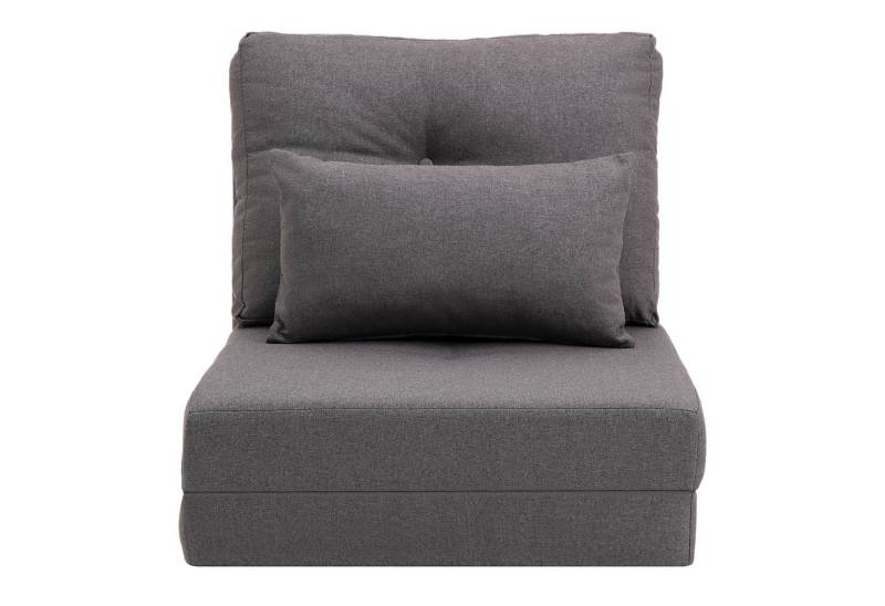 BlingBin Kindersofa 2 in 1 Schlafsessel Klappbar Schlafsofa mit Bettfunktion, 1er set 1 Teile, Klappsessel in Leinenoptik mit verstellbarem Rückenkissen von BlingBin