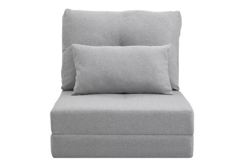 BlingBin Kindersofa 2 in 1 Schlafsessel Klappbar Schlafsofa mit Bettfunktion, 1er set 1 Teile, Klappsessel in Leinenoptik mit verstellbarem Rückenkissen von BlingBin