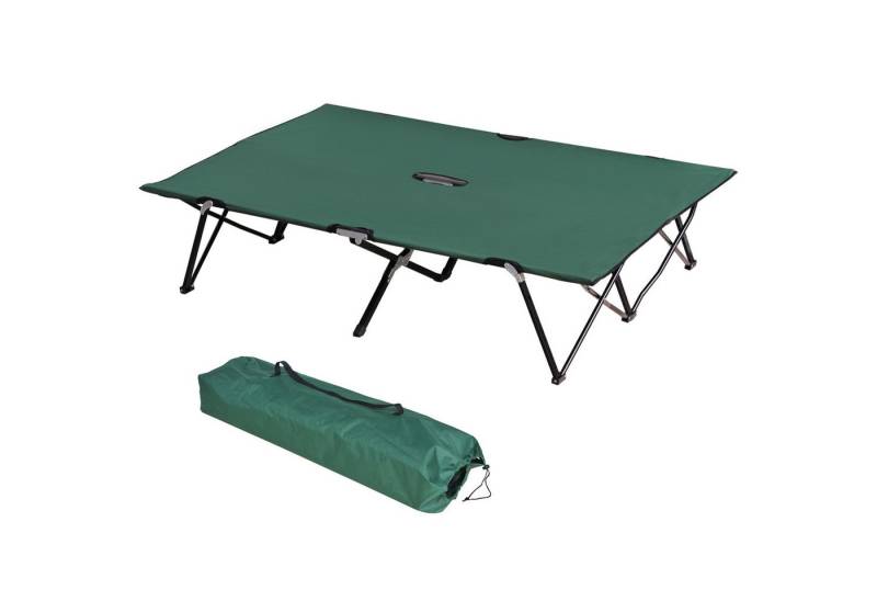 BlingBin Klappbett Faltbares Campingbett für 2 Personen, wird mit Tragetasche geliefert (1er Set, 1-St., 193 x 125 x 40 cm (L x B x H) Klappbett mit Tragetasche, Tragkraft bis 136 kg, Oxford-Stahlbett von BlingBin