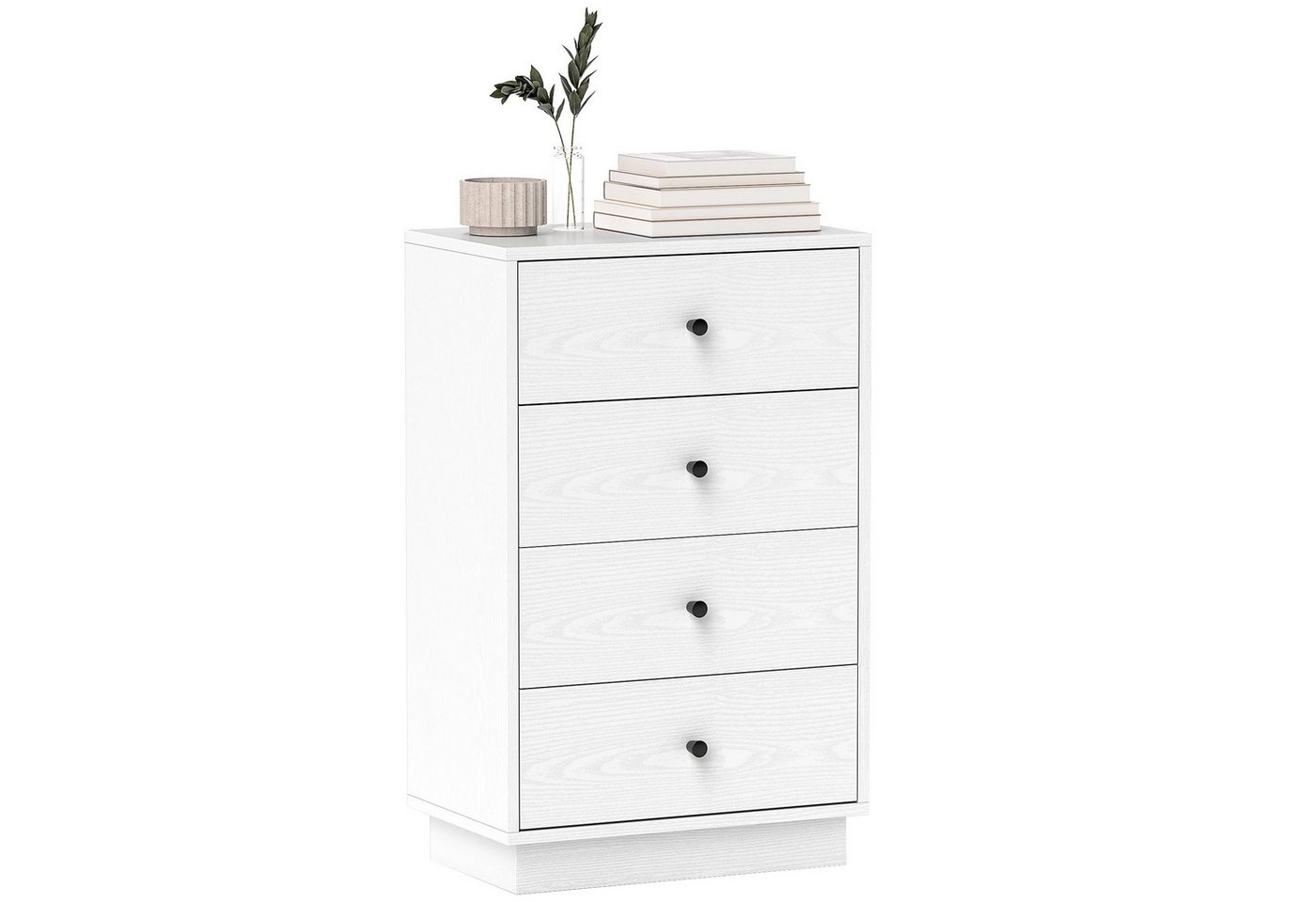BlingBin Kommode Sideboard mit Schubladen Schrank aus Holz Aufbewahrungsschrank (Schrank, 1 St., mit 4 Schubladen), Schubladenschrank Kommodenschrank für Wohnzimmer Schlafzimmer Flur von BlingBin
