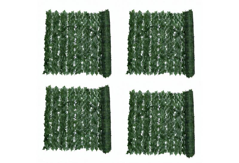 BlingBin Kunsthecken-Sichtschutz Künstliche Hecke Außenbereich Gartenzaun Grünen Blättern Sichtschutz, (4er Set, 4-St., 4tlg), Für Outdoor Sichtschutz Zaun Gärten, Zäune, Balkone Decor ( 1 X 3M) von BlingBin