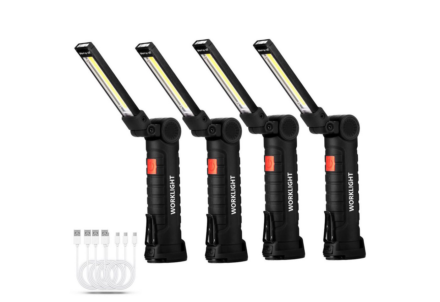 BlingBin LED Arbeitsleuchte Werkstattlampe Taschenlampe Werkstatt Handlampe mit Magnet und Haken, USB wiederaufladbar Drehbar und faltbar 5 Modi einstellbar Arbeitslicht, LED fest integriert, Tageslichtweiß, rotes Licht BlingBin LED Arbeitsleuchte Werkstattlampe Taschenlampe Werkstatt Handlampe mit Magnet und Haken, USB wiederaufladbar Drehbar und faltbar 5 Modi einstellbar Arbeitslicht, LED fest integriert, Tageslichtweiß, rotes Licht von BlingBin