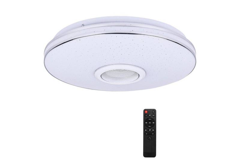 BlingBin LED Deckenleuchte 36W LED RGB Deckenlampe Bluetooth & WIFI mit Fernbedienung, Bluetooth & WIFI & Dimmbar & Lautsprecher, LED fest integriert, Warmweiß, Neutralweiß, Farbwechsler, Tageslichtweiß, Dimmbar mit Fernbedienung oder APP-Steuerung von BlingBin