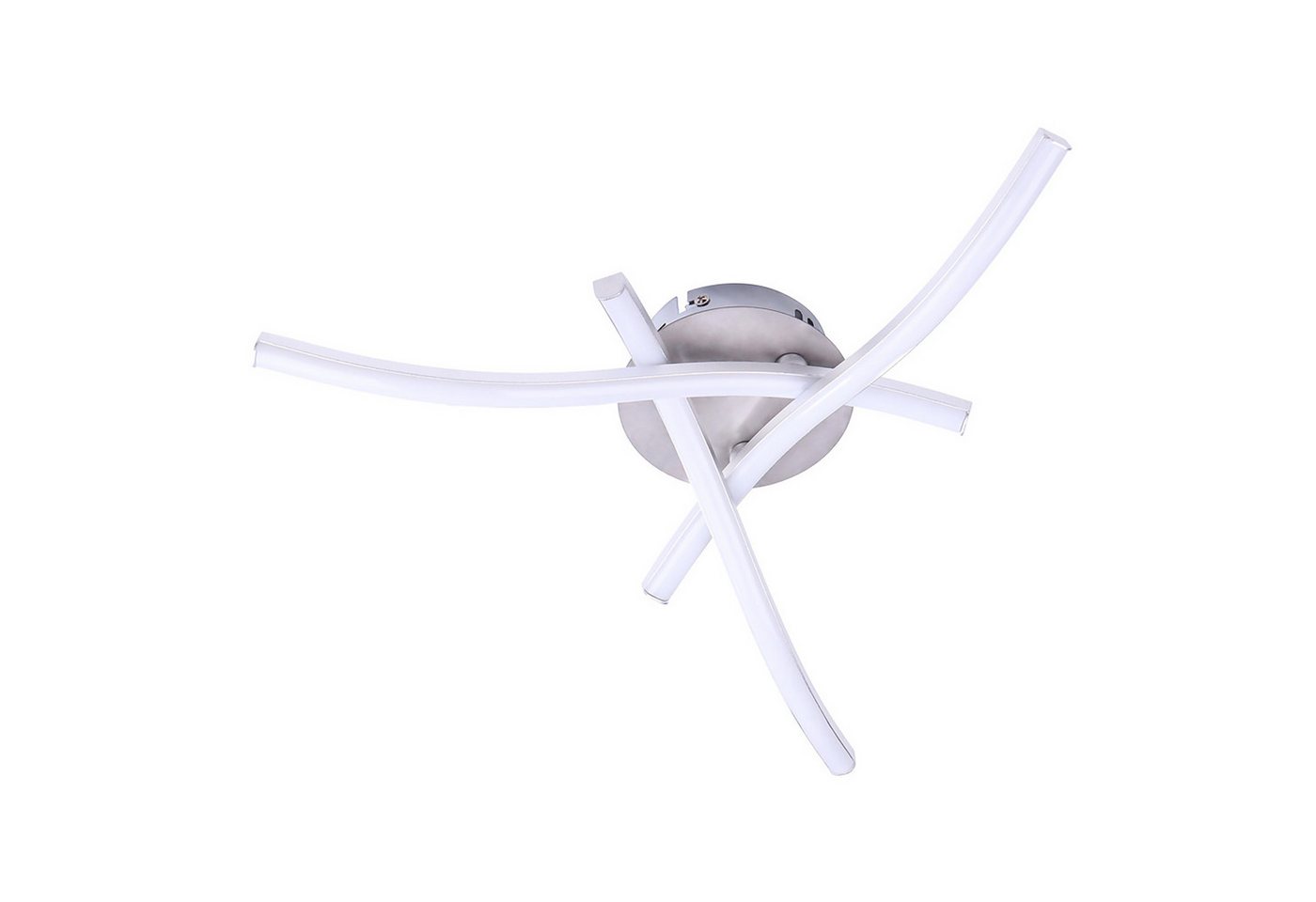 BlingBin LED Deckenleuchte Deckenlampe Kronleuchter Lampe Modern Winkte Design Deckenleuchte, 28w 4 Lichter Kaltweiß, LED fest integriert, Kaltweiß, 28 W 4 Eingebaute LED Boards Winkte Licht für Wohnzimmer Schlafzimmer von BlingBin