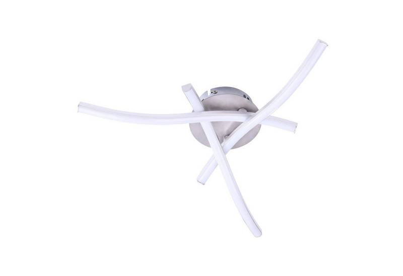 BlingBin LED Deckenleuchte Deckenlampe Kronleuchter Lampe Modern Winkte Design Deckenleuchte, 28w 4 Lichter Kaltweiß, LED fest integriert, Kaltweiß, 28 W 4 Eingebaute LED Boards Winkte Licht für Wohnzimmer Schlafzimmer von BlingBin