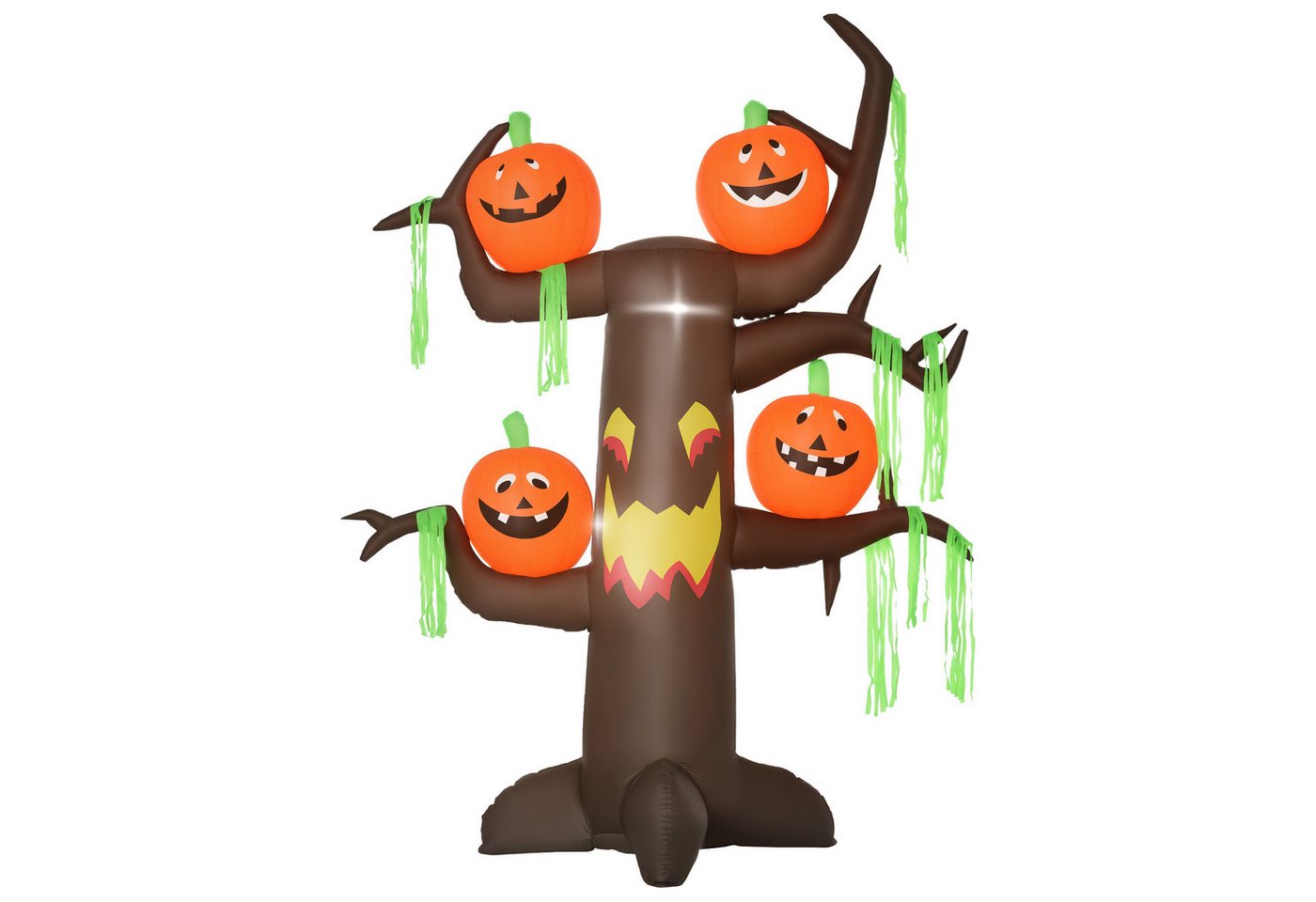 BlingBin LED-Dekofigur Halloween Aufblasbare Deko mit LED für Garten & Haus (1er-Set, 1 St., 1 Stück), Mit LED-Beleuchtung, wetterfest & schnell aufblasbar von BlingBin