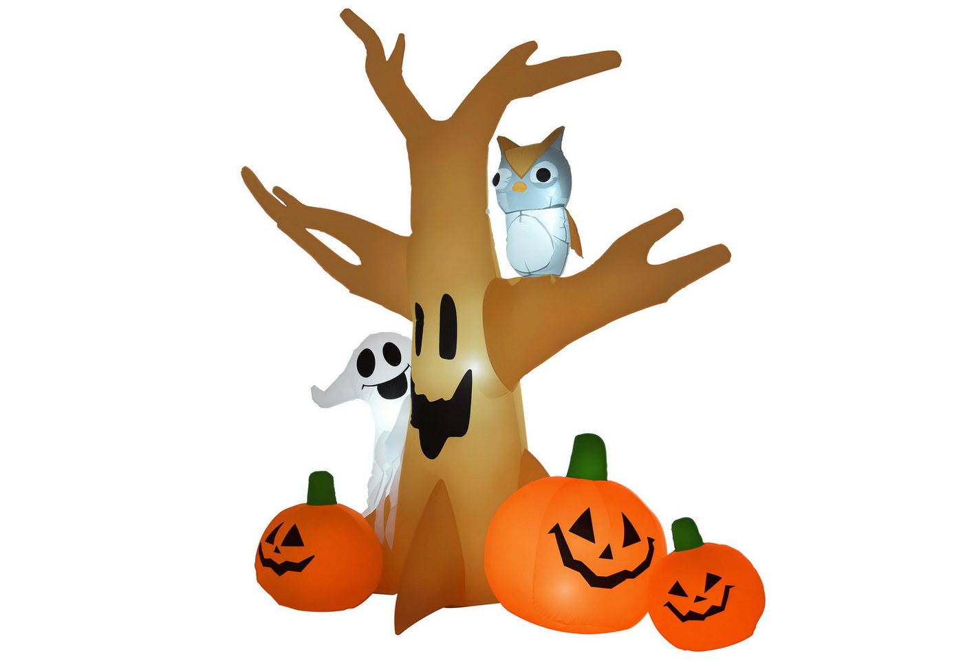 BlingBin LED-Dekofigur Halloween Aufblasbare Deko mit LED für Garten & Haus (1er-Set, 1 St., 1 Stück), Mit LED-Beleuchtung, wetterfest & schnell aufblasbar von BlingBin
