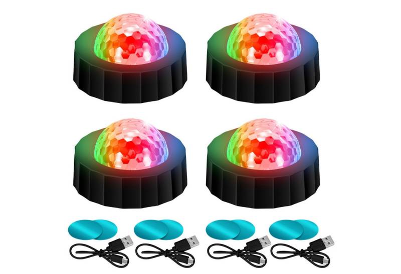 BlingBin LED Discolicht Disco Lampe Discokugel Kinder Partylicht RGB Leuchtmittel Mini Licht, 4PCS, LED fest integriert, RGB, 5V 3W Mini Licht BlingBin LED Discolicht Disco Lampe Discokugel Kinder Partylicht RGB Leuchtmittel Mini Licht, 4PCS, LED fest integriert, RGB, 5V 3W Mini Licht von BlingBin