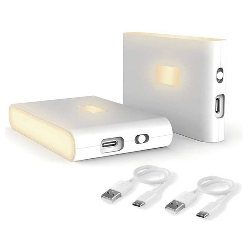 BlingBin LED Nachtlicht 2 Stück Treppen Nachtlicht Bewegungslicht Warmweiß Aufladbar, Bewegungslicht, LED fest integriert, Warmweiß, Nachtlampe für Schlafzimmer,Treppenhaus, Badezimmer, Schrankbe, Flur BlingBin LED Nachtlicht 2 Stück Treppen Nachtlicht Bewegungslicht Warmweiß Aufladbar, Bewegungslicht, LED fest integriert, Warmweiß, Nachtlampe für Schlafzimmer,Treppenhaus, Badezimmer, Schrankbe, Flur von BlingBin