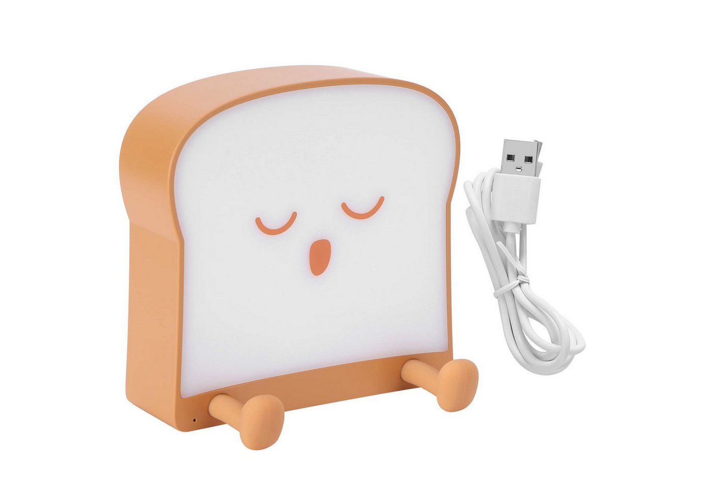 BlingBin LED Nachtlicht 3 W Toastbrot-Nachtlicht, Dimmbare Nachttischlampen, Handyhalter, mit Timer, LED fest integriert, warmes Licht, Nachtlicht für Kinder mit wiederaufladbarem USB für Kleinkinder Kinder von BlingBin