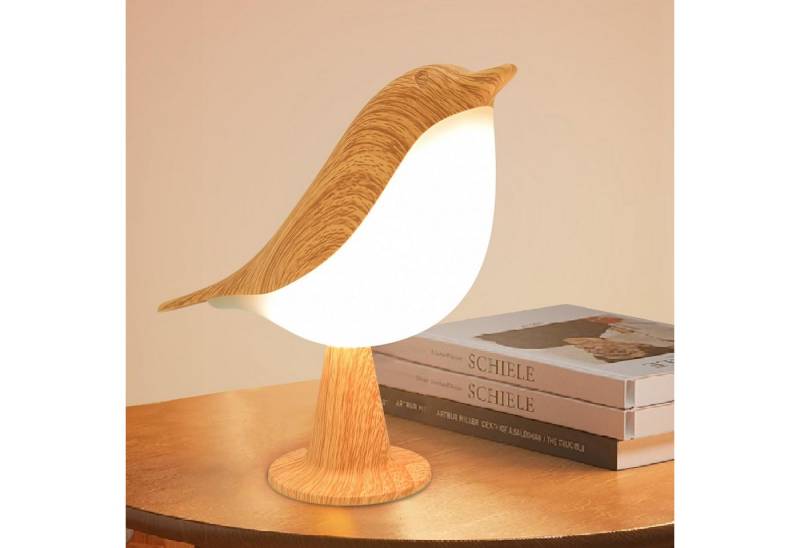 BlingBin LED Nachtlicht Berührungsempfindliche Nachttischlampe mit Dimmfunktion, dimmbar, LED fest integriert, weißes Licht/neutrales Licht/warmes Licht, Kompakte tragbare Schreibtischlampe, wiederaufladbar von BlingBin