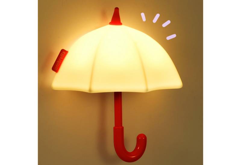 BlingBin LED Nachtlicht Nachtlampe Baby Nachtleuchte Stillicht Dimmbar Touch Lampe, USB Aufladbar, LED fest integriert, Warmweiß, Süße Kleine Regenschirm Magnetisches LED Nachtlicht von BlingBin