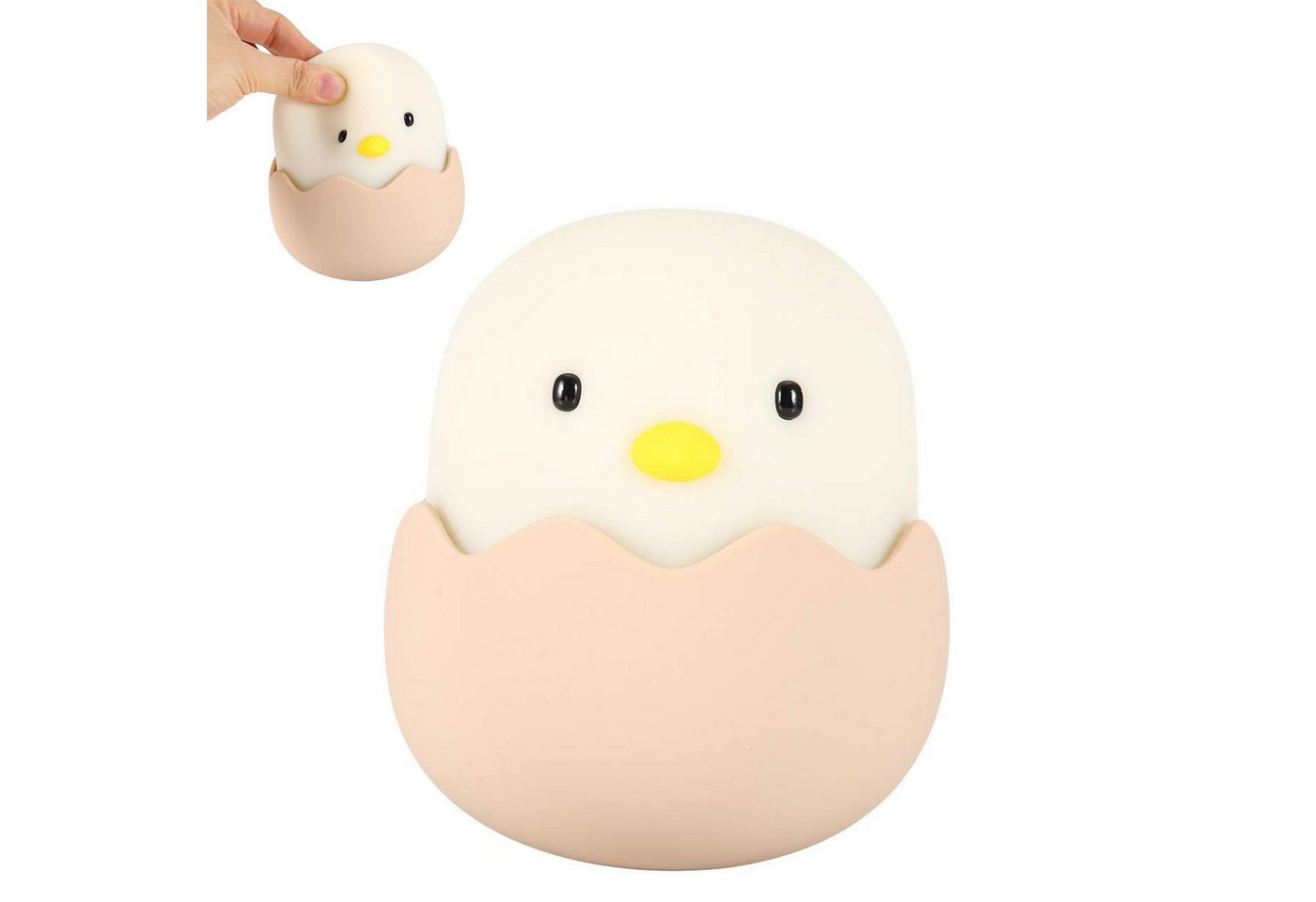 BlingBin LED Nachtlicht Nachtlampe Baby Nachtleuchte Stillicht Dimmbar Touch Lampe, USB Aufladbar, LED fest integriert, Warmweiß, für Babyzimmer Stillen, Kindergeschenke( Warmweiß) von BlingBin